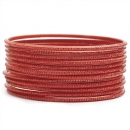 Bratara rigida cu sclipici RED