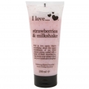 Gel exfoliant - strawberries & milkshake