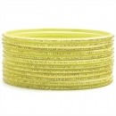 Bratara rigida cu sclipici YELLOW