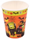 Set 24 pahare cartonate Halloween - portocaliu