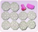 Set 10 forme metalice (C01 - C10) + stampila si razatoare