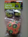 Forme pentru briose + stegulete FRANKENSTEIN - set de 24 bucati