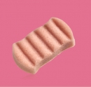 Burete pentru baie 6 valuri Konjac French Pink Clay (roz) - ten sensibil si deshidratat