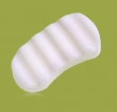 Burete pentru baie 6 valuri Big Buffer Konjac 100% Pure (alb) - toate tipurile de ten