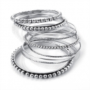 Set 10 bratari antichizate SILVER