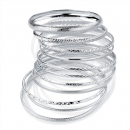 Set 11 bratari rigide SILVER